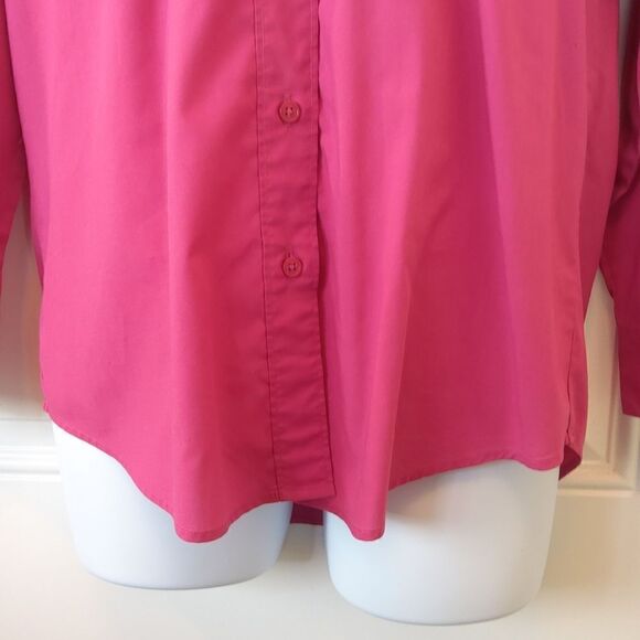 Get Lucky fuchsia western shirt with rhinestones and embroidered details - Picture 4 of 13
